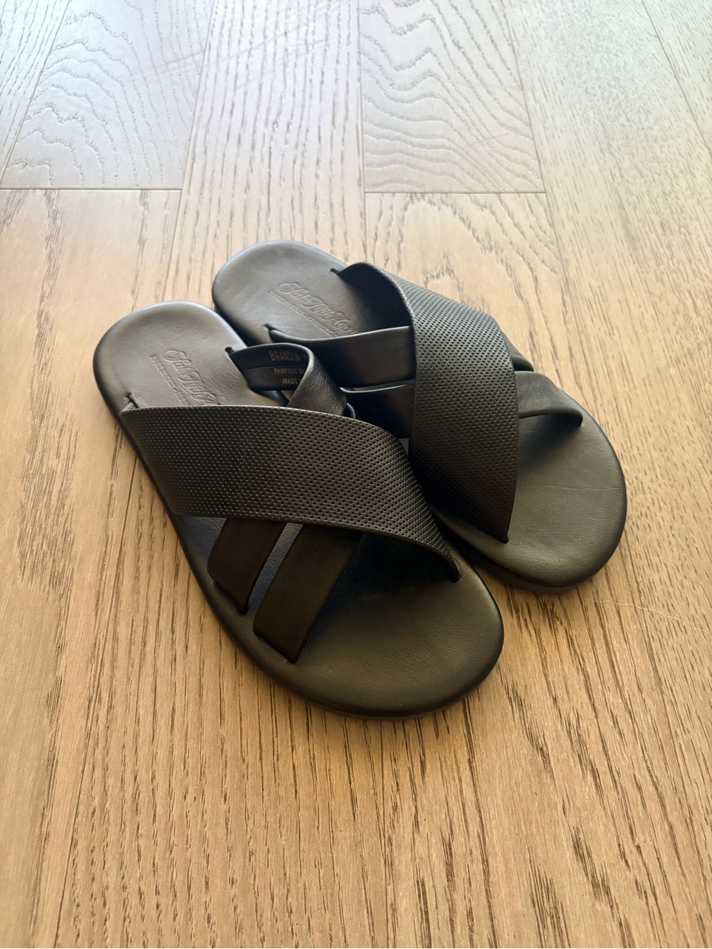 Saks Fifth Avenue Crisscross Slide Sandals